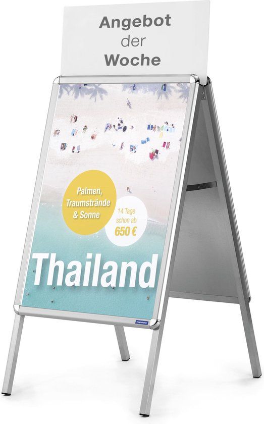 Magnetoplan topbord voor posterstandaards SP - DIN A1 - Wit