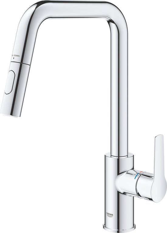 GROHE QuickFix Start Keukenkraan - Uittrekbaar - Chroom