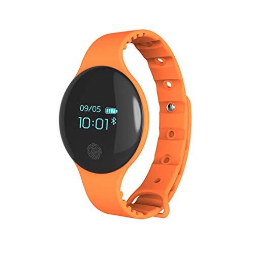 VILLCASE Polshorloge-H8 Smart Armband Horloge Sport Fitness Polsband Siliconen Stappenteller Stap CalorieÃ«n Tellen Slaapmonitor Gezondheid Fitness Kinderen Smart Watch (Oranje)