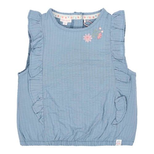 Little Dutch gebloemde mouwloze top blauw