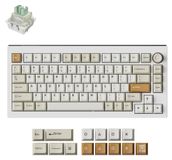 Keychron L5 HE Magnetische Gaming-toetsenbord, 75%, RGB, Hot-Swap, USB-C, Beige / Lemokey Ultra-snelle, magnetische Lime-switch