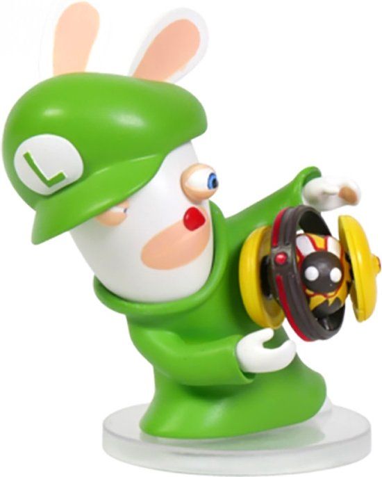 Merkloos Mario + Rabbids Kingdom Battle Rabbid-Mario 3-inch Figurine - Super Mario Action Figure