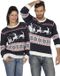 Wilbers Kersttrui blauw met slee - Maat XL