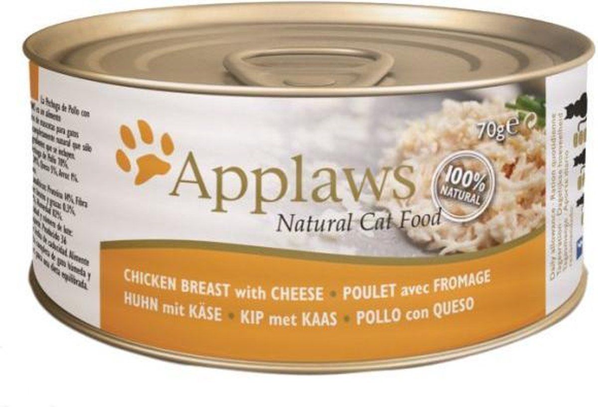Applaws cat blik adult chicken / cheese kattenvoer 70 gr