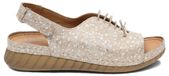 Maciejka Sandales d'été pour femmes en cuir naturel beige
