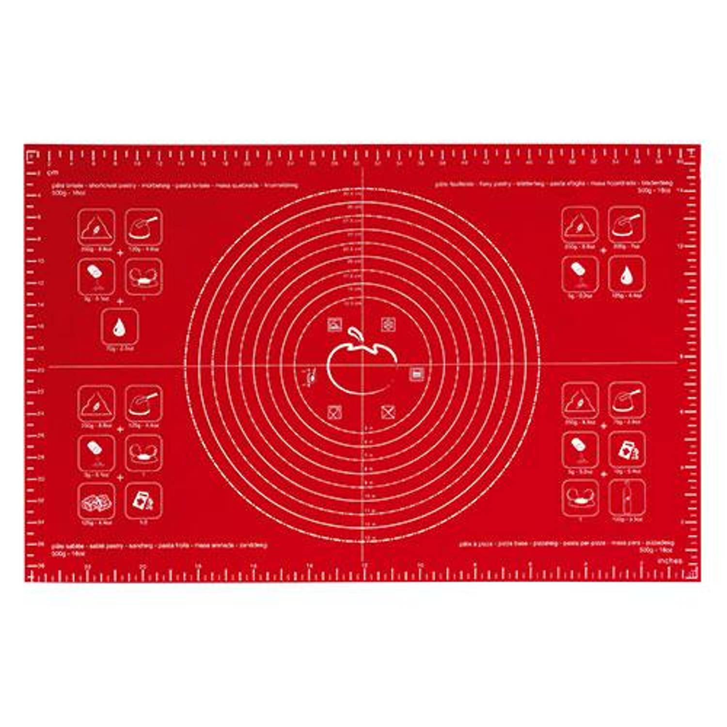 Mastrad Bakmat - Groot - Siliconen - Rood