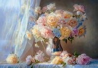 Castorland puzzel pastel pioenrozen 1500 stukjes speelgoed