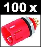 HellermannTyton FMB4APT-A-PA66HS-WH (100) Base de fixation auto-adhésive 151-02977 Base flexible, insertion quadruple Blanc 100 pièce(s)