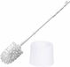 Sorx brosse WC/brosse toilette avec support rond plastique blanc