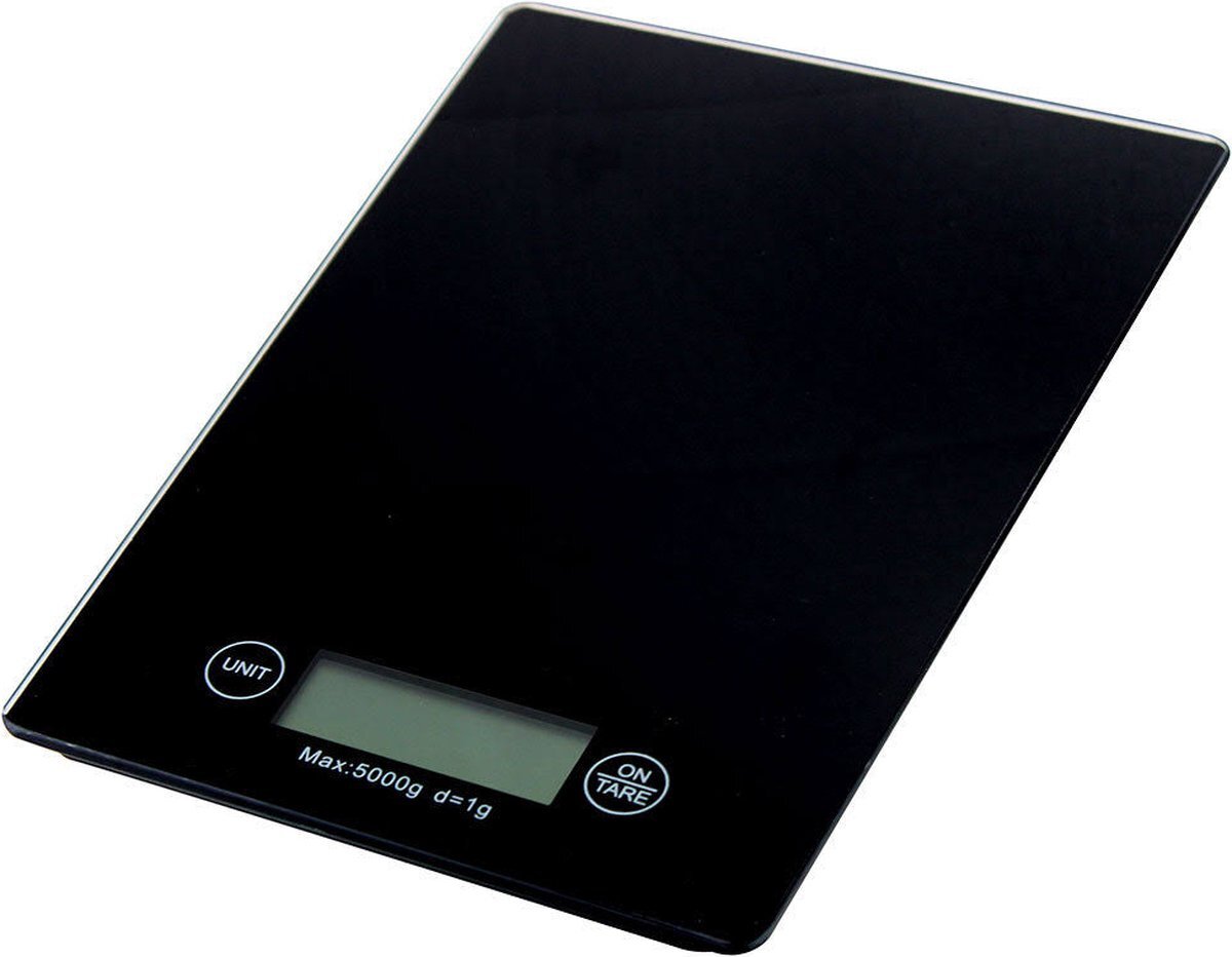 Senza products Digitale Weegschaal - Keukenweegschaal 20x15cm - Zwart