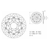 Brembo 78b40862 Disque de frein Argent
