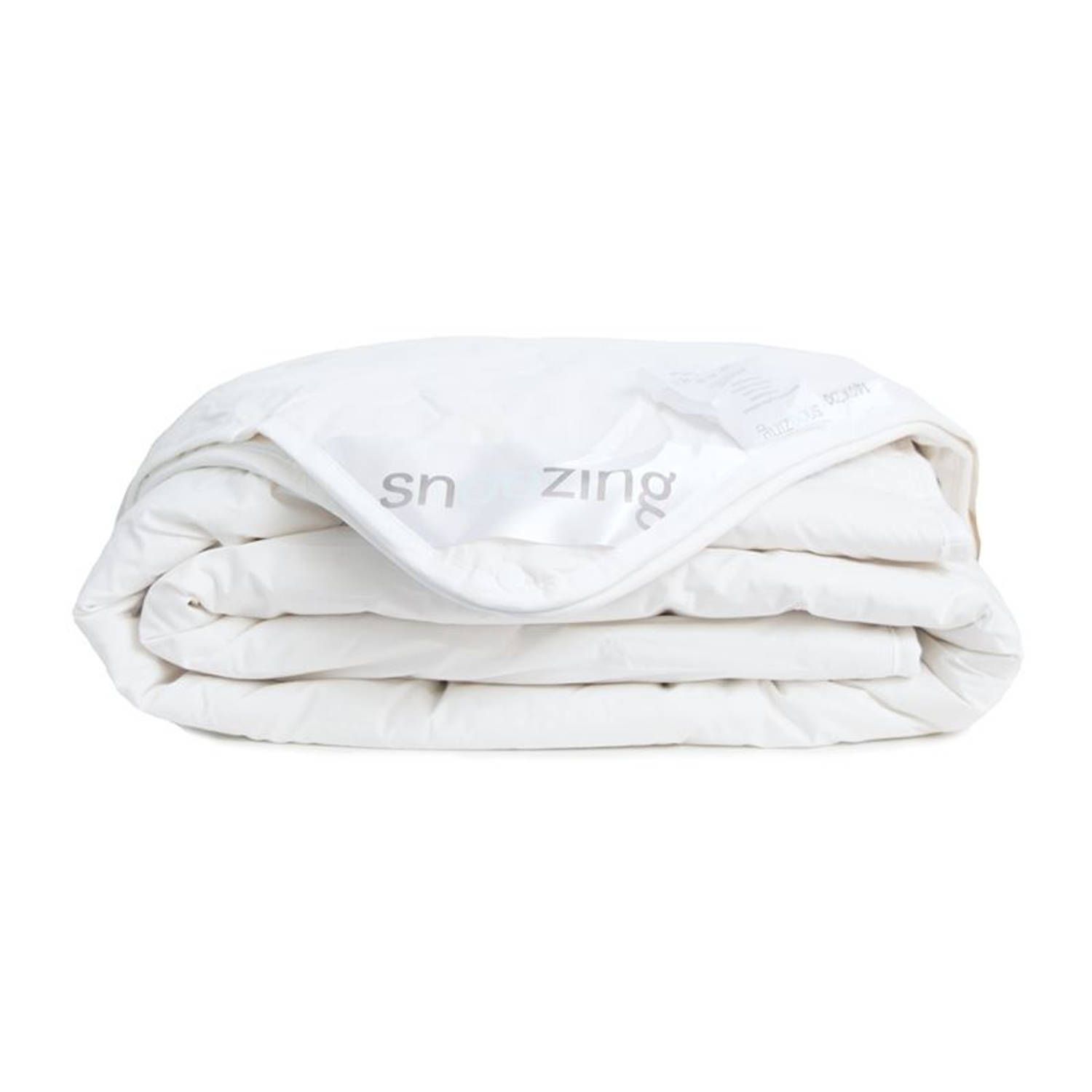 Snoozing rhodos 4-seizoenen dekbed katoen eenpersoons 140x200 cm wit