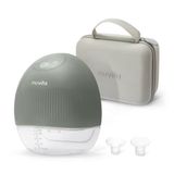 Nuvita Tire-lait électrique portable 1264 W avec 3 niveaux et stimulation par vibration – Batterie USB-C silencieuse, portable, rechargeable, 4 cycles complets, cloche de poitrine en silicone de 24 mm