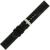 Morellato PMX892LIVENZA.EC22 Sport Collectie Horlogeband - 22mm Zwart Rubber Unisex