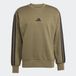 ADIDAS - m 3s fl swt - Sweater heren - Groen