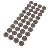 Adsamm WFP-30-SA-BR-18-40-1 40 x wollen viltglijders, bruin, Ø 18 mm