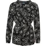 Superdry Broek Vintage Beach Playsuit W8011305a Black Bandana Aop Dames Maat - L