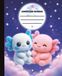 Composition Magical Axolotl Plush Composition Notebook