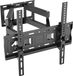 Muchen support mural TV orientable inclinable pour TV moniteur plat et incurvé de 26 à 55 pouces jusqu'à 30 kg max. VESA 400x400mm support TV