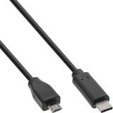 InLine USB-C naar USB-C kabel 1m Zwart