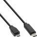 InLine USB-C naar USB-C kabel 1m Zwart