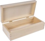 Creative Deco Houten Kist | Met Houten Sluiting | 24 x 11,3 x 7,2 cm