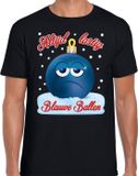Bellatio Decorations Shoppartners Bv Fout Kerst shirt / t-shirt - Altijd lastig blauwe ballen - zwart voor heren - kerstkleding / kerst outfit S