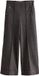 Next Dames Broek van pontéstof met wijde pijpen en knoopdetail - Tall - Grijs
