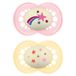 MAM Original Night fopspeen 6+ maanden, set van 2, roze/geel