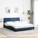 Maison Exclusive - Sommier sans matelas « Hanko » bleu 160 x 200 cm, tissu