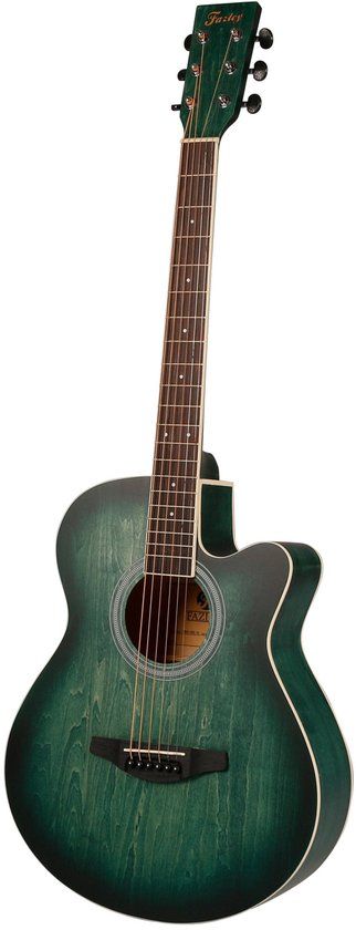 Fazley W55-COL-G ColourTune Western Gitaar - Groen