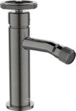 LAVEO MURO Vrijstaande wastafelmengkraan voor bidet, grafietkleur, met één hendel, klik-klak bediening, waterbesparend, 178 mm, BAU_932D