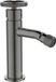LAVEO MURO Vrijstaande wastafelmengkraan voor bidet, grafietkleur, met één hendel, klik-klak bediening, waterbesparend, 178 mm, BAU_932D
