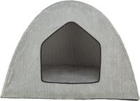 Trixie Jonna Vital Hondenmand & Tent - Ribstof - Lichtgrijs - 75x55x55 cm