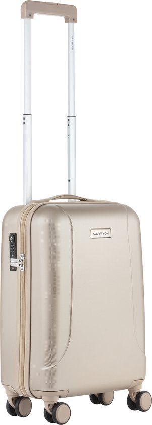 CarryOn Skyhopper Handbagage Koffer 55cm - Champagne - Hardcase - 32L - TSA Slot