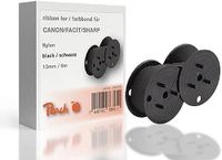 Peach Kleurlint vervangt Canon/Facit/Sharp, zwart, nylon, 13 mm/6 m, Ribbon Gr51