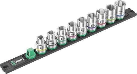 Wera C 4 Zyklop 05005460001 Dopsleutelset Inch 1/2 9-delig