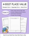4-Digit Place Value Workbook for Grades 3–4