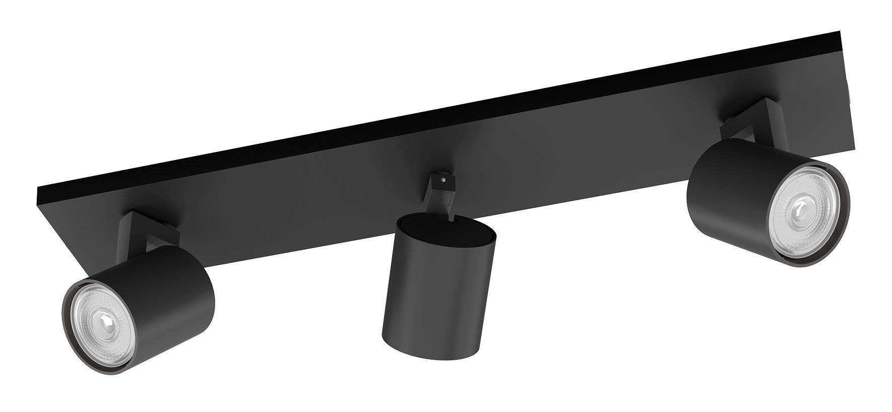 Philips Runner Plafondspot - 3x GU10 - Zwart