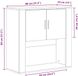 vidaXL Wandkast met plank Artisan Eiken 80 x 33 x 80 cm Bewerkt hout