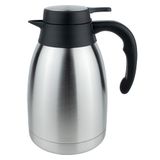 Pioneer Vacuum Coffee Carafes, roestvrij staal, satijnen afwerking, plat roestvrij stalen deksel, 1,5 liter