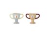 Bloomingville Coquetier Trophy, lot de 2 Bleu