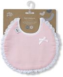 Verpakking Interbaby 2 stuks ronde slabbetjes in blauw en grijs