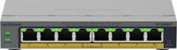 NETGEAR GS108EPP - Netwerk Switch - Unmanaged - 1 Gbps - 8 poorten - PoE+