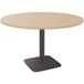 Eloise Table de réunion ronde 120 cm épaisseur 25 mm sur pied rond central