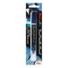 Pentel XGFH-DCX Dual Metallic Brush - Penseelstift, veranderende glitterinkt, blauw/metallic groen, 1 stuk op blisterkaart