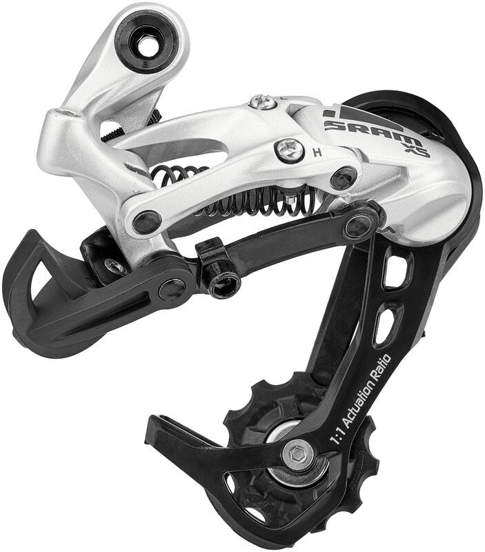 SRAM X5 Achterderailleur 9-Speed Medium Cage - Silver
