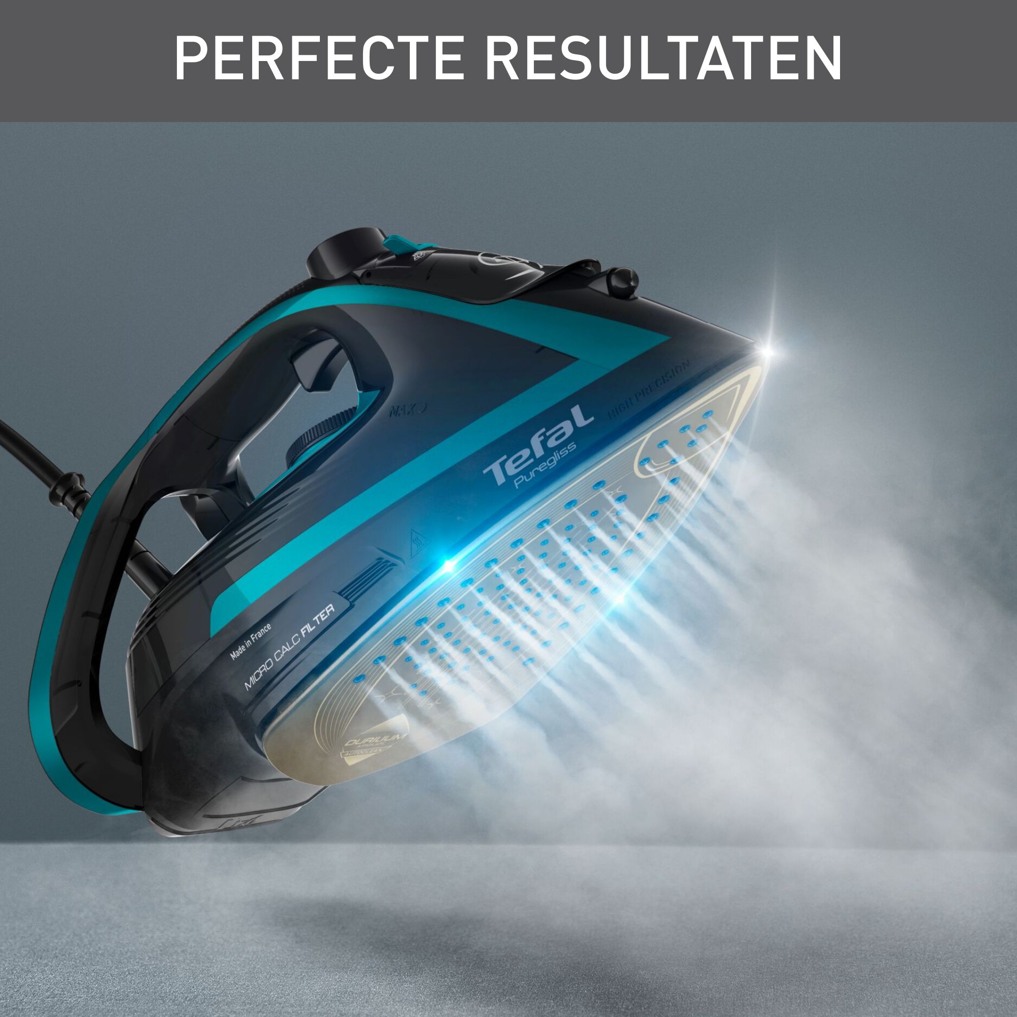 Tefal Puregliss FV8066 - Stoomstrijkijzer - 3000W - 280 g/min Steam Boost - Durilium AirGlide Autoclean soleplate