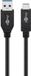 Goobay USB 3.1 GEN 2 (USB 3.0) USB-C (M) naar USB-A (M) kabel - 10Gbit/s - Up to 60 Watt - USB adapter - OTG kabel - 0.5m - Zwart