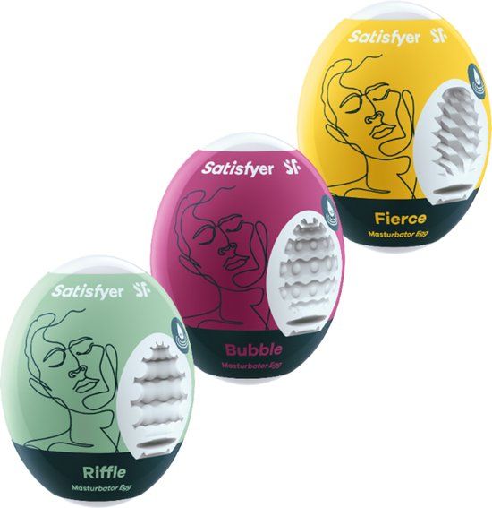 Satisfyer Masturbator Egg, 3 stuks